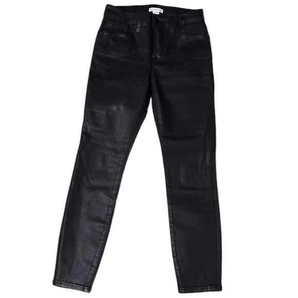 Good American Black Shiny Skinny Jeans Size 2/26 - Picture 1 of 12